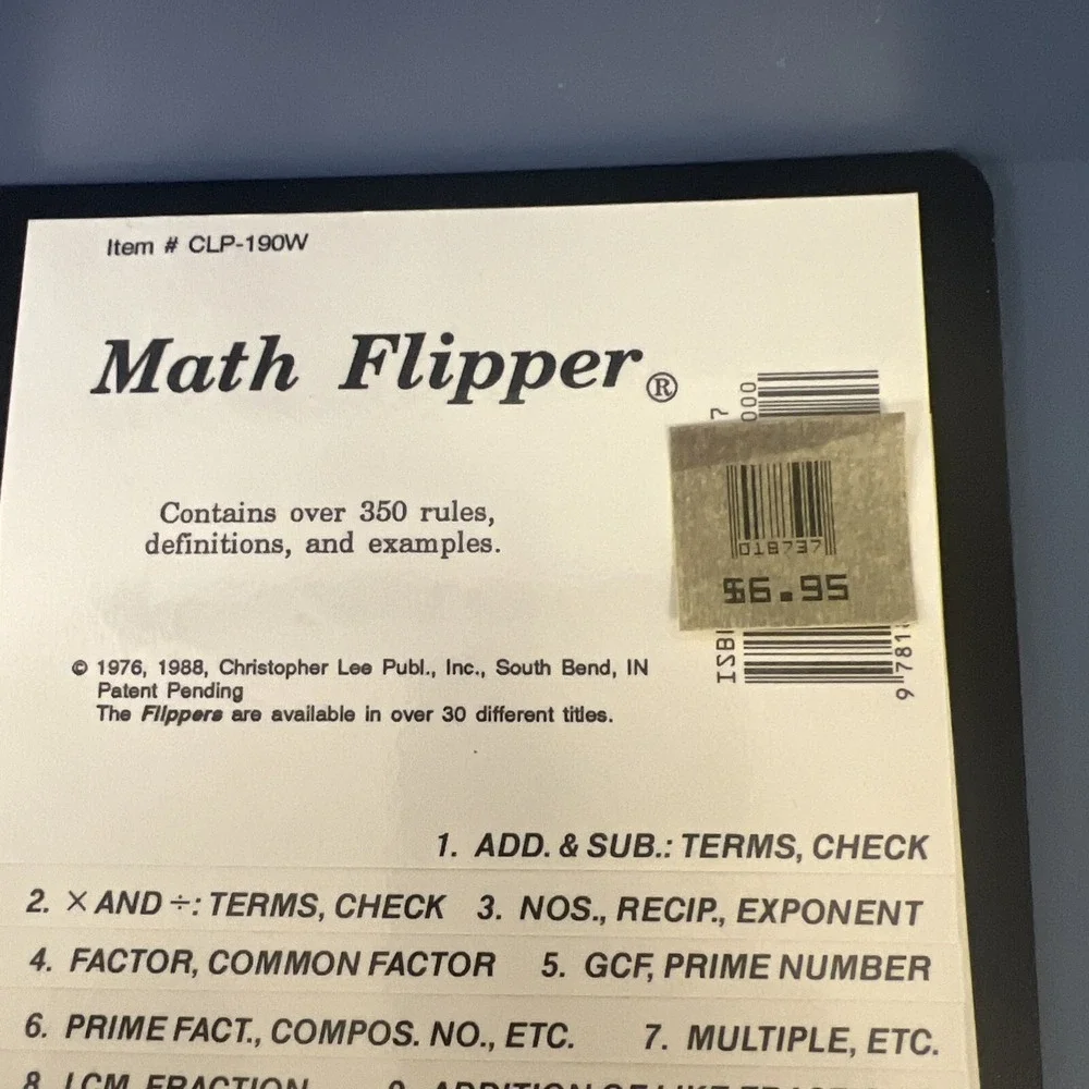 Basic Reference Math Flipper‎